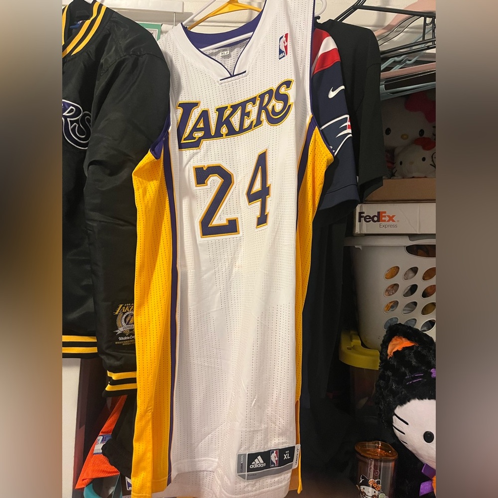 Los Angeles Lakers Kobe Bryant Adidas White Home Authentic Climacool Jersey